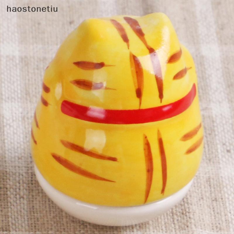 NS Nhật Bản Gốm May Mắn Tumbler Daruma Thủ Công Hoạt Hình May Mắn Đồ Trang Trí Phong Cảnh Trang Trí Nhà May Mắn Tượng Các Bức Tượng Nhỏ NS