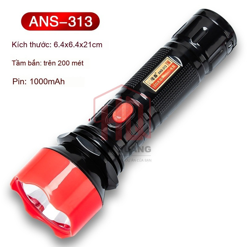 Đèn Pin LED Cầm Tay Siêu Sáng – Ánh Sáng Mạnh, Tiết Kiệm Pin, Bền Bỉ