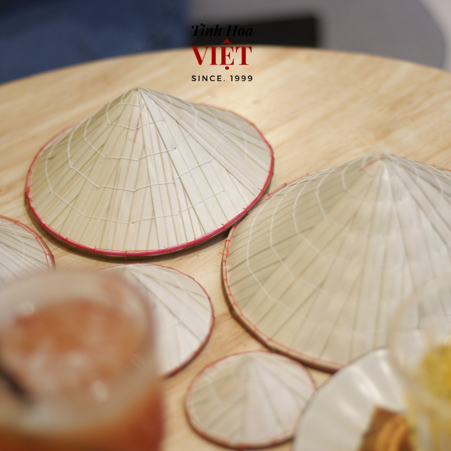 Nón lá mini trang trí, cho bé, decor truyền thống Tinh Hoa Việt