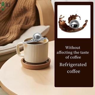 Bộ bóng làm mát cà phê bằng thép không gỉ Máy làm mát cà phê đá có thể tái sử dụng có đế chống trượt cho quán cà phê văn phòng tại nhà