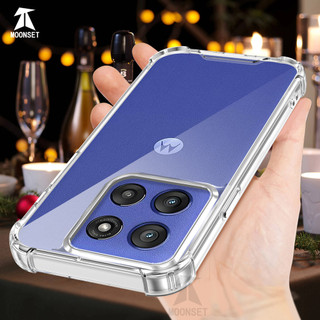 Dành Cho Motorola Moto Edge 60 Stylus 5G / G Stylus 5G 2025 Ốp điện thoại Pha Lê Trong Suốt Cứng Chống Sốc 4 Chiếc Vỏ Mỏng