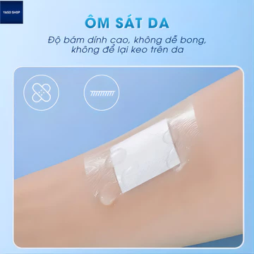 Băng gạc chống thấm nước, băng gạc y tế thoáng khí, băng gạc trong suốt dùng cho vết thương.