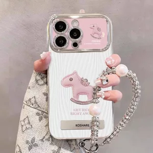 ốp lưng iphone Túi xách nhỏ ngựa đơn giản Cho Iphone 7 xs xr 11 12 13 14 15 16 Pro Max Plus