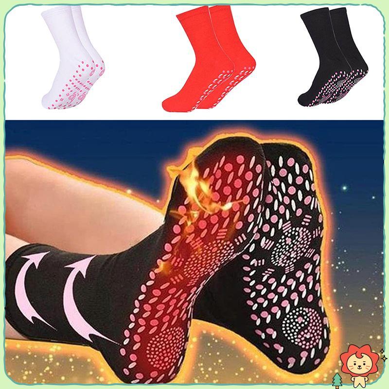 [Jielus] Tất chăm sóc sức khỏe tự sưởi ấm Unisex Tourmaline Máy mát xa chân Tất ấm áp