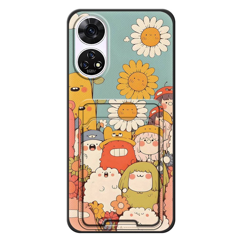 Ốp lưng mềm cho điện thoại ZTE A303ZT, khe cắm thẻ, họa tiết graffiti hoạt hình, bền, dễ thương, bảo vệ toàn diện