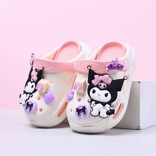 Dép lỗ cho bé Kuromi - dép EVA mềm nhẹ chống trượt hoạt hình dễ thương đi biển mùa hè