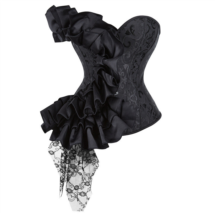 Corset phong cách mới, Ren Satin, Xương cá cung điện