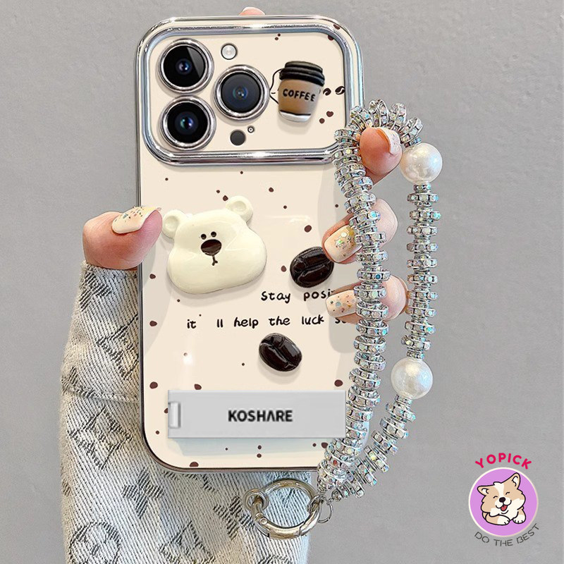 Ốp Điện Thoại Gấu Caffeine Cho iphone17 16 15pro Ốp Cửa Sổ Lớn 14 13 12 11 7Plus X XS Xsmax Siêu Đẹp Và Độc Đáo max Bao Gồm Tất Cả Ống Kính DDSC