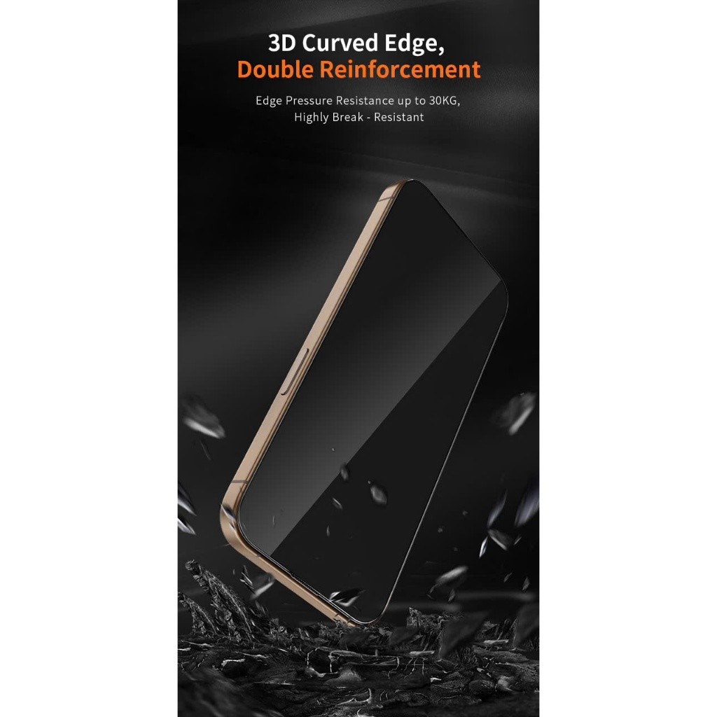 [Chính Hãng] Kính Cường Lực Hoda 3D Trong Suốt Curved Cho iPhone 14 - 17 Pro Max - Tự Lấy Bụi, Kèm Khung Dán Tái Sử Dụng