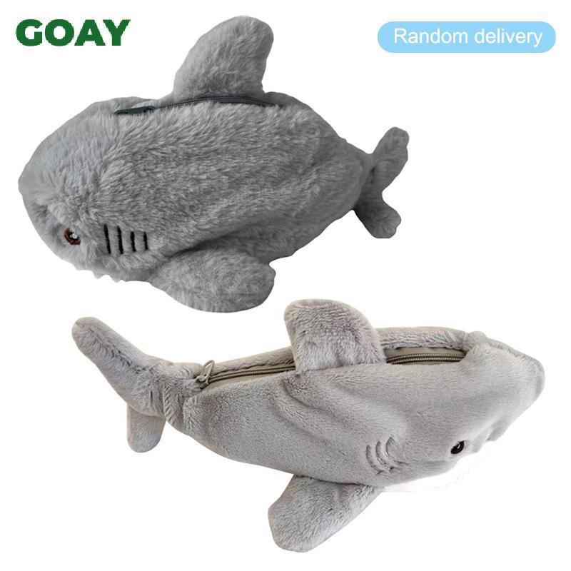 GOAY Dễ Thương Sang Trọng Đại Dương Cá Mập Hộp Đựng Mỹ Phẩm Di Động Dung Tích Lớn Bút Túi Văn Phòng Phẩm Hộp Bảo Quản Đồ Dùng Văn Phòng Học Tập VN