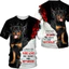 Áo Thun 3D Rottweiler Pit Bull Ngộ Nghĩnh Dành Cho Nữ Và Trẻ Em, Phù Hợp Tập Gym Thể Thao