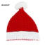 Mũ Giáng Sinh Len Dệt Kim Trắng Pompom Handmade - Phụ Kiện Thời Trang Nam Nữ Đi Ngoài Trời