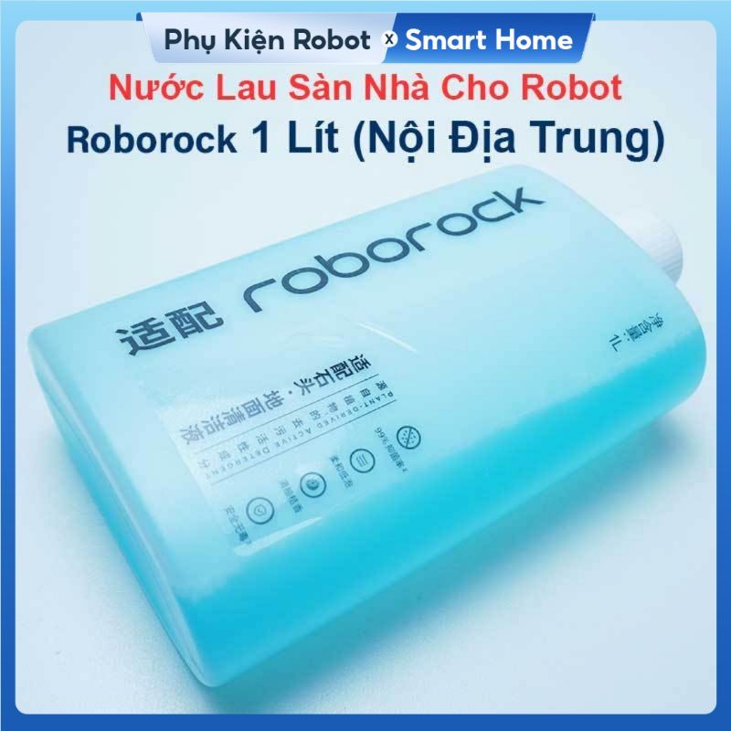 Nước Lau Sàn Cao Cấp Roborock 1 Lít Cho Robot Hút Bụi Lau Nhà, Mùi Hương Hoa Bưởi Xanh & Cam, Hàng Nội Địa Trung.