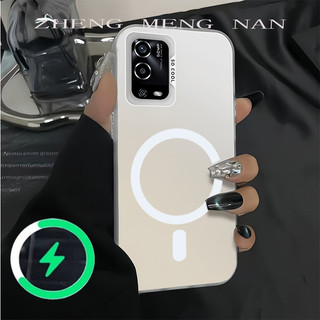 Thích hợp cho OPPO A55 4G A54 4G A74 4G A95 4G Vỏ điện thoại cho bạc mờ lỗ lớn màu trơn BQ bảo vệ sofe 0044