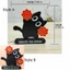 QEARY Mèo Ném Khăn Tay Nam Châm, Phim Hoạt Hình Spinner Đồ Chơi Quay Nam Châm Mèo, Dễ Thương Handmade Phước Lành Tinh Tế Mèo Xoay Nam Châm Nhà Bếp
