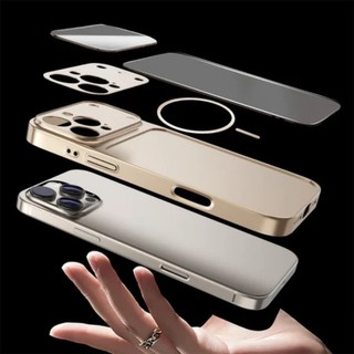 Vỏ điện thoại làm từ kính mờ Corning, tương thích với các dòng iPhone 11, 12, 13, 14, 15, 16, 17, Air, Pro và Max