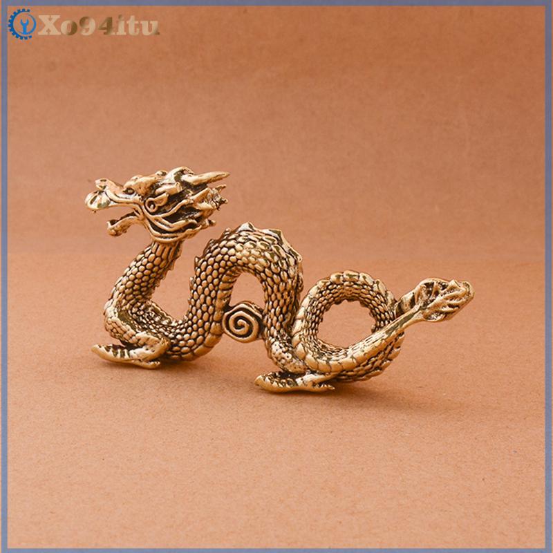 XOITU Quái Vật Trung Quốc Tượng Rồng Đồng Tượng Đồ Trang Trí Cổ Đồng Thần Thoại Động Vật Thu Nhỏ Trang Trí Nhà Cửa Thủ Công Bộ Sưu Tập VN