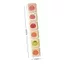 BEABOUT Tem Văn Phòng Phẩm, Bộ 6 Tem Cao Su Nhựa, Tâm Trạng Thời Tiết Du Lịch Mini Size Trắng Kawaii Tem Tạp Chí Sử Dụng