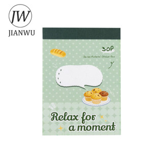 JIANWU Thư Giãn Cho A Moment Series Vintage Life Mèo Cà Phê Bánh Phong Cảnh Chất Liệu CollageSticker Sáng Tạo DIY Tạp Chí Văn Phòng Phẩm