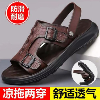 Dép Nam Lái Xe Dép Casual Đẹp Trai Đế Mềm Chống Trơn Trượt Chống Mài Mòn Ngoài Trời Thoáng Khí Giày Đi Biển Nam Dép SUSL