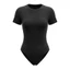Bộ đồ liền thân PYCOU Bodycon, Áo liền mạch Slim Fit Skinny Rompers, Áo liền quần ngắn tay co giãn cổ chữ O dành cho nữ Body Top Jumpsuit Club Wear