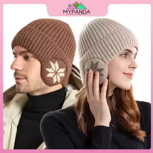 Mũ len unisex dệt kim sang trọng, chống lạnh và bảo vệ tai, phù hợp cho mùa đông