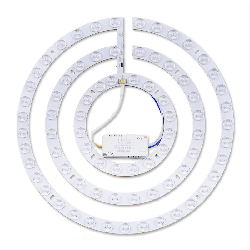 Đèn trần LED bảng tròn thay thế bấc, có thanh, điều khiển từ xa 3 màu, dùng cho phòng ngủ