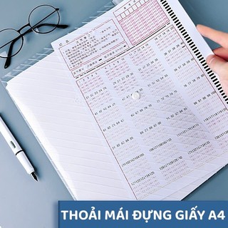 Set 10 Túi Đựng Hồ Sơ A4 Trong Suốt – Túi Nút Bấm Đựng Tài Liệu Nhựa Dẻo Tiện Lợi
