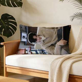 Vỏ gối hình chữ nhật bằng Polyester in một mặt Zhang Linghe, Vỏ đệm ghế Sofa ô tô, Trang trí nội thất (Không bao gồm chèn gối).
