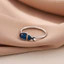 Nhẫn nữ adjustable màu xanh, thiết kế cute thú cưng, thời trang cá tính