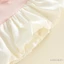 6M-4Y Bé Gái Mùa Hè Chữ A Đầm Không Tay Ve Áo Màu Tương Phản Nút Phía Trước Bud Hem Đầm
