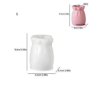 ELE Khuôn Bình Silicon Đa Năng Tương Thích Với Nhựa Xi Măng Và Bê Tông Trang Sức Làm Khuôn Tuyệt Vời Cho Trang Trí Tự Chế
