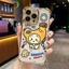 Ốp Điện Thoại Chuối Usagi Dễ Thương Cho OPPO A98 A97 A96 A95 A94 A93 A93S A92 A79 A78 A77 A77S A72 A52 5G 4G Khung Mạ Sang Trọng Bốn Góc Vỏ Mềm Trong Suốt