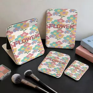 Hoa nở khắp nơi Gương Gấp Xinh Đẹp Gương Trang Điểm Foldable Thời Trang Nữ