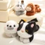LON Dễ Thương Mềm Mô Phỏng Từ Tính Cói Khỉ Mèo Cáo Đồ Chơi Sang Trọng Cho Bé Trai Bé Gái Plushie Seal Búp Bê Thú Nhồi Bông Gối Ngủ Cho Bé Gái Quà Tặng Sinh Nhật Trẻ Em