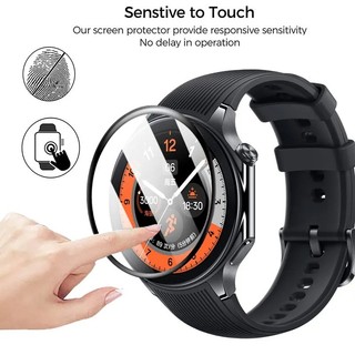 2-10 Chiếc Đồng Hồ Bảo Vệ Màn Hình Cho OPPO Watch X3 X2 X mini SE S Free Band 2 Cong Đen Cạnh Kính Phim Cho OPPO Watch 4 3 2 Pro 46mm 41mm 42mm HD Kính Cường Lực Phim