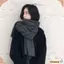 Khăn Quàng Cổ Dệt Kim Mềm Mại, Dày Dặn Chống Gió Mùa Đông, Phù Hợp Hijab
