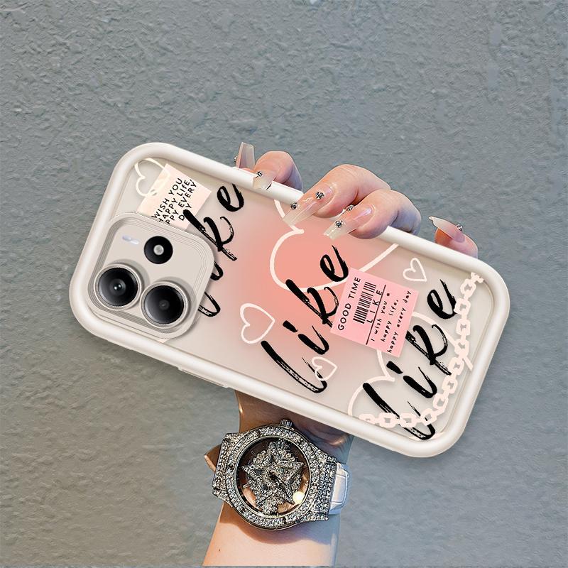 Ốp Lưng Cho Redmi Note 14 4G 5G Hoạt Hình Silicon Mềm Ốp lưng TPU Like Music girl Angel Eye Chống Sốc Ốp Lưng