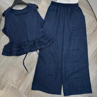 ( SET đẹp ) SET Bộ Đũi Nữ Quần Suông DÀI Thiết Kế Mát Mẻ  DÀNH Cho Mùa Hè KME.STORE