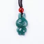 Mặt dây chuyền thỏ ngọc A đích thực - Khắc Icy Jadeite - Dây bện hạt đỏ - Phụ kiện DIY Unisex - Chiều dài có thể điều chỉnh (51-80cm) - Đủ điều kiện cho đám cưới