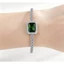 Mặt dây chuyền ngọc lục bảo và zircon cao cấp, kết hợp kim cương, phù hợp làm vòng cổ nữ thời trang và cá tính