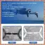 4 Cánh Quạt Đạo Cụ Thay Thế Lưỡi Dao Cho Vẹt Bebop 2 Drone Đen Trắng (R F C V)