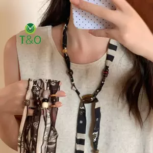 Dây Chuyền Hạt Gỗ và Xích - Phong Cách Bohemian, Trang Sức Cho Nữ