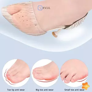 1 Cặp Miếng Lót Chân Trước Mềm Gel Silicon Mũi Nhọn Ngón Tay Bảo Vệ Đau Giày Cao Gót Miếng Gel Cho Chân Ba Lê Chăm Sóc Chân Mới