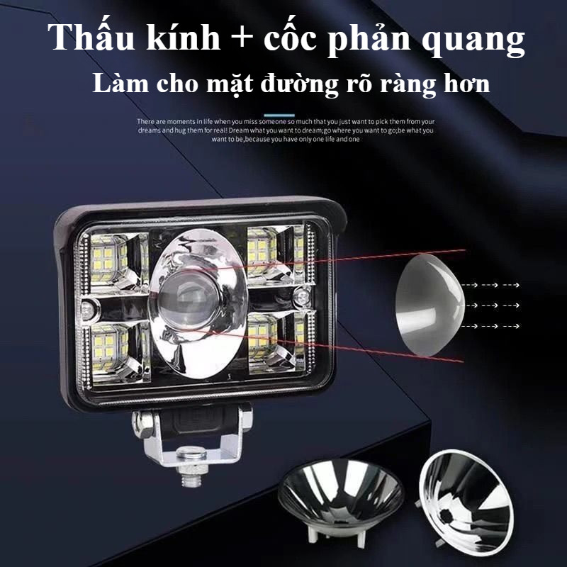 Đèn LED Ô Tô 12V/24V Siêu Sáng - Ánh Sáng Trắng/Vàng, Tiết Kiệm Điện, IP67, Cho Đèn Pha & Sương Mù