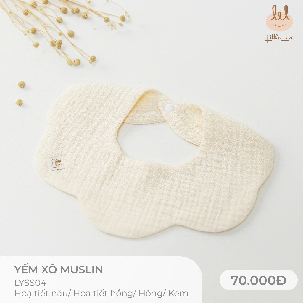 Yếm xô muslin dành cho bé Lil Little Love (LYSS04)