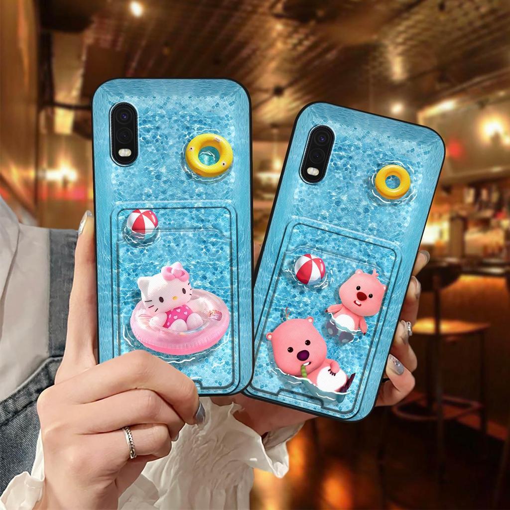 Graffiti Bền Ốp Điện Thoại Cho Samsung Galaxy Xcover Pro Túi Đựng Thẻ Tay Áo Lưng Hoạt Hình TPU Thiết Kế Thời Trang Silicon Chống Bụi Bẩn Bảo Vệ Chống Thấm Nước Dễ Thương Chống Sốc