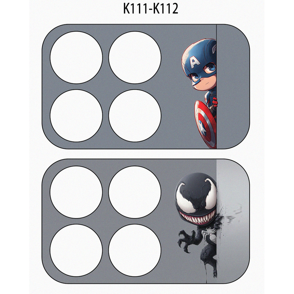 [2 Cái] Marvel Super Heroes In Micro Frosted Soft Camera Giấy Phim Cho POCO F8 Pro F8 Ultra X6 PRO / F6 Pro Spider Man Iron Man Trang Trí Ống Kính Chống Trầy Xước Bảo Vệ Camera