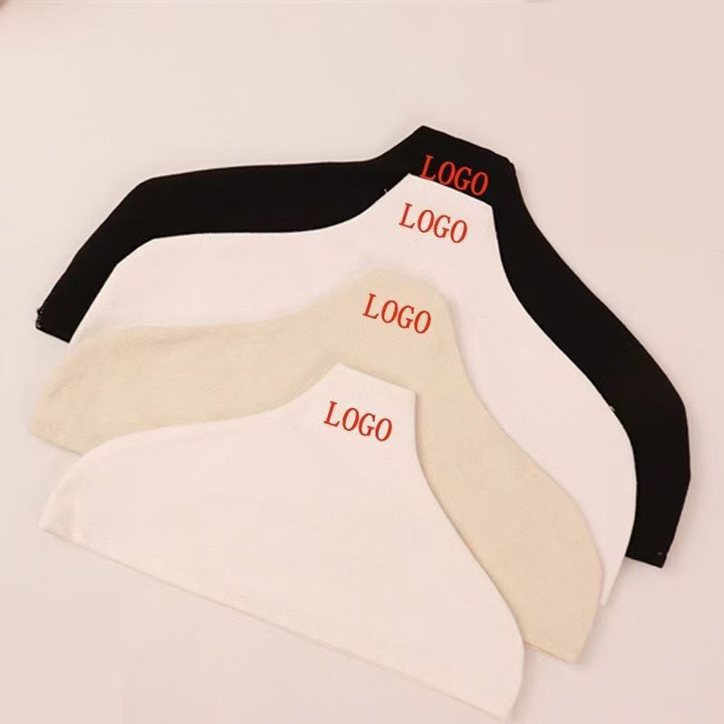 Cửa Hàng Quần Áo Móc Treo Chống Trơn Trượt Vỏ Vải Lanh Cotton Móc Treo Gỗ Vải Áo Len Cashmere Áo Liền Mạch Vải Bao SI38