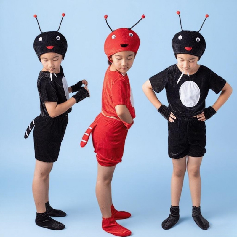 💕Chỗ💕 Trẻ Em Kiến Nhỏ Động Vật Múa Trang Phục Quần Áo Bé Gái 3-12 Tuổi Mới Lạ Halloween Giáng Sinh